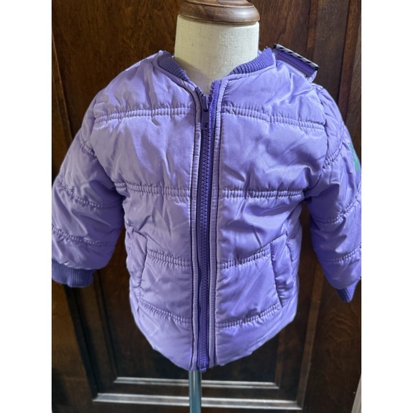 buckle me Other - Buckle Me Jacket Basic Size 12 Months Purple GUC Full Zip Toddler Girl